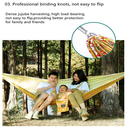 Portable Quick Open Parachute Double Camping Hammock