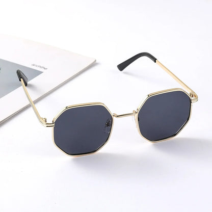Children's Octagon Metal Sunglasses - UV400