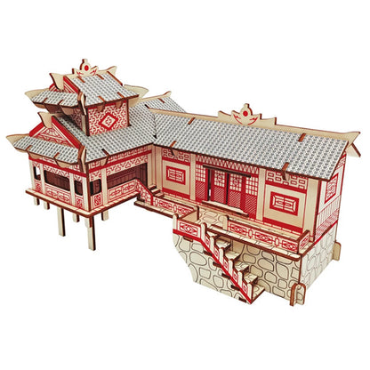 3D Chinese House Wooden Puzzle