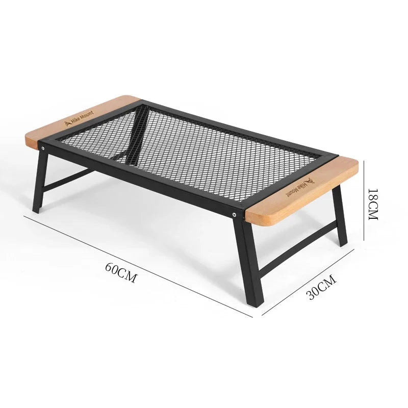 Outdoor Folding Table With Mesh