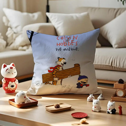 Comic Calvin and Hobbes Cushion Cover