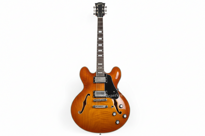 Higher Quality F-Hole 335 Jazz Half Hollow Electric Guitar -  Brown Chrome Hardware