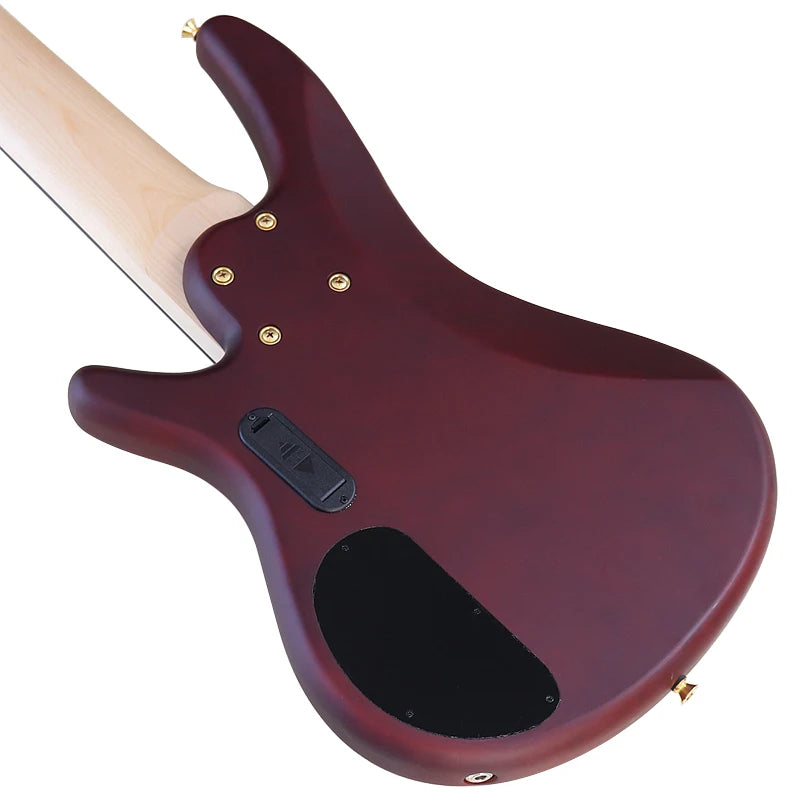 43" Solid Sapele Wood Bass Guitar - 6 Strings