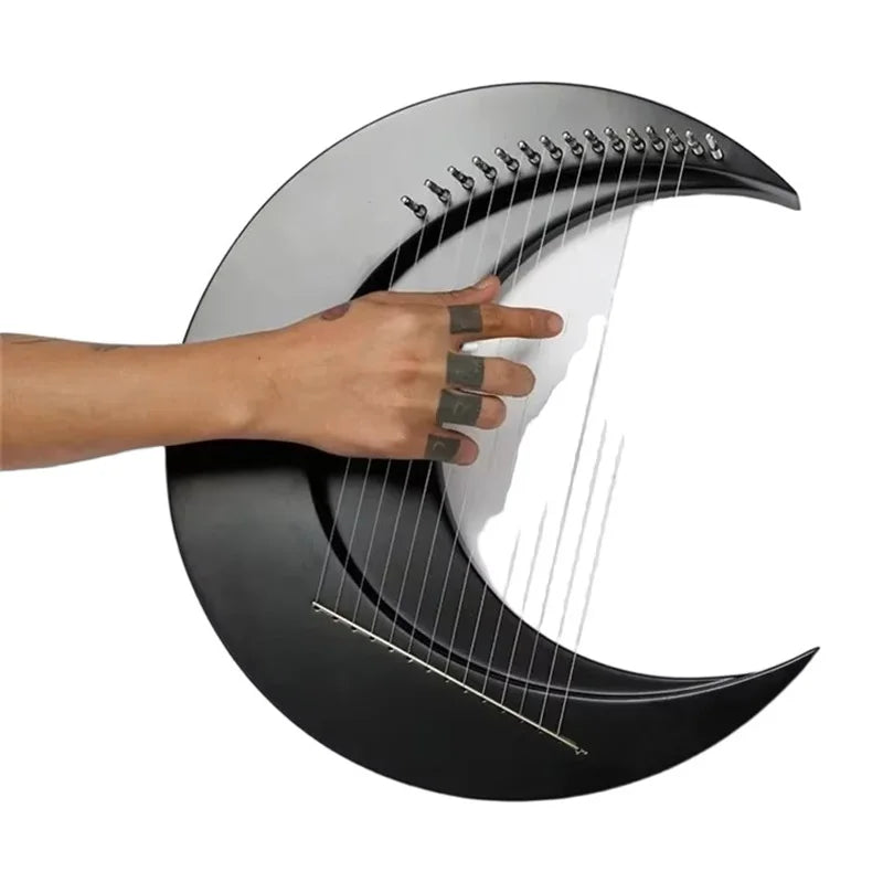 15 Strings Lyre Harp Creative Moon Finger Harp - C Key
