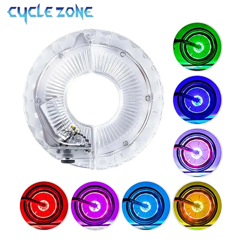 LED Bicycle Wheel Light with Multifarious Lighting Modes for Night Riding Safety