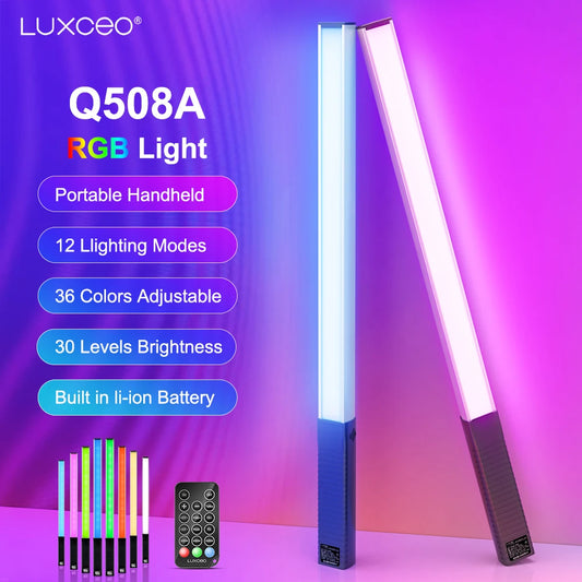 3000K-6000K LED RGB Handheld Light with Rechargeable Battery | Photo/Youtube/TikTok