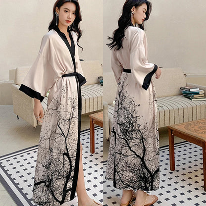Women's Long Bathrobe Kimono