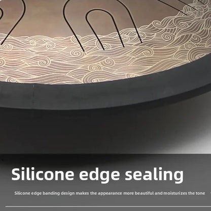 Ethereal Steel Tongue Drum - Colourful Patterned