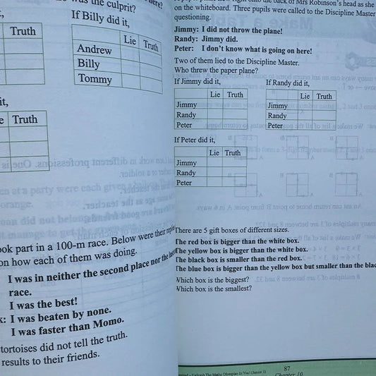 Maths Olympiad Primary School Mathematical Training Exercise - 5 Books/set SAP