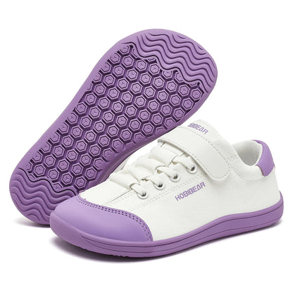 HOBIBEAR Minimalist Lightweight Sneakers - Artificial Leather Fabric Shoes