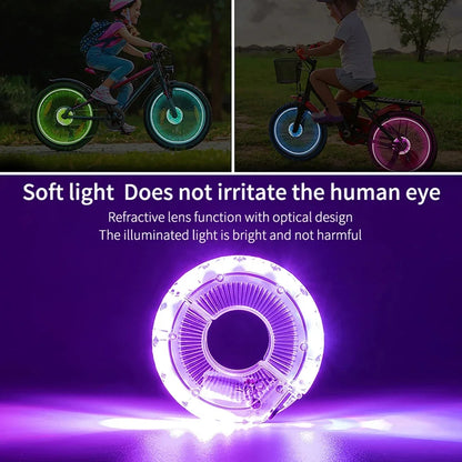 LED Bicycle Wheel Light with Multifarious Lighting Modes for Night Riding Safety