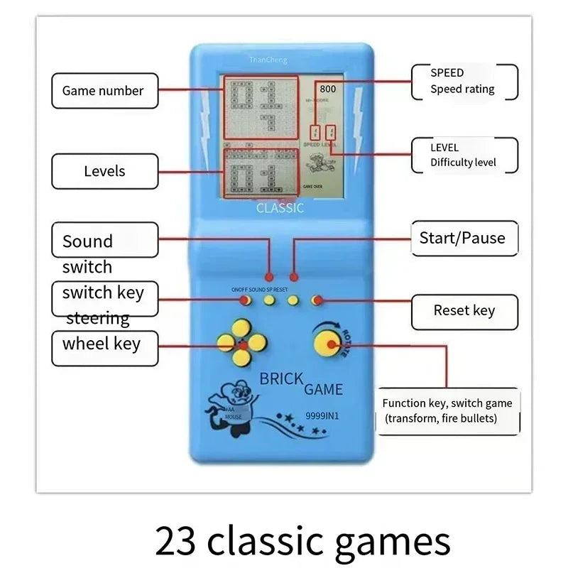 Mini Handheld Game Console with 23  Built-in Retro/Classic Games