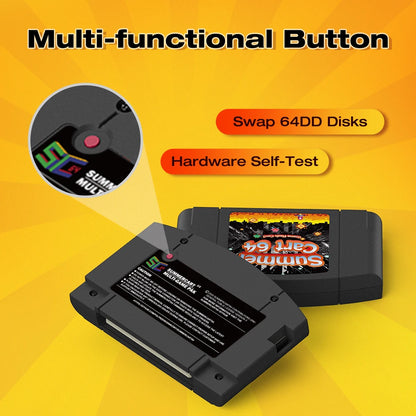 5400 In 1 SummerCart 64 Game Card For N64 - Retro Game Cartridge With 32GB TF Card (No Region Restriction)