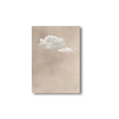 Beige Cloud Wall Art Poster Abstract Minimalist Sky Art Canvas Prints for Modern Living Room Bedroom Home Aesthetic Decor Gifts