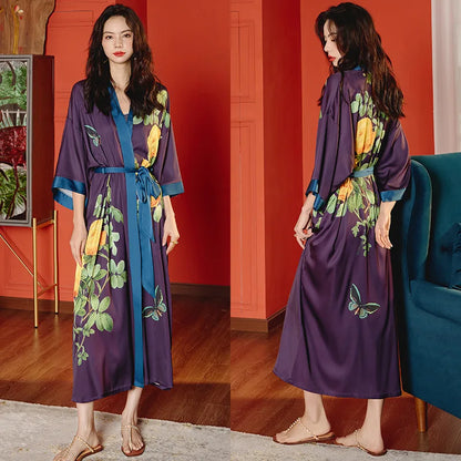 Women's Long Bathrobe Kimono