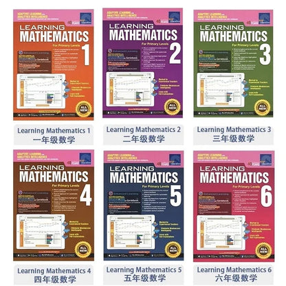 Mathematics Textbook | Learning Mathematics Grade 1-6 Children - 6 Books/Set SAP
