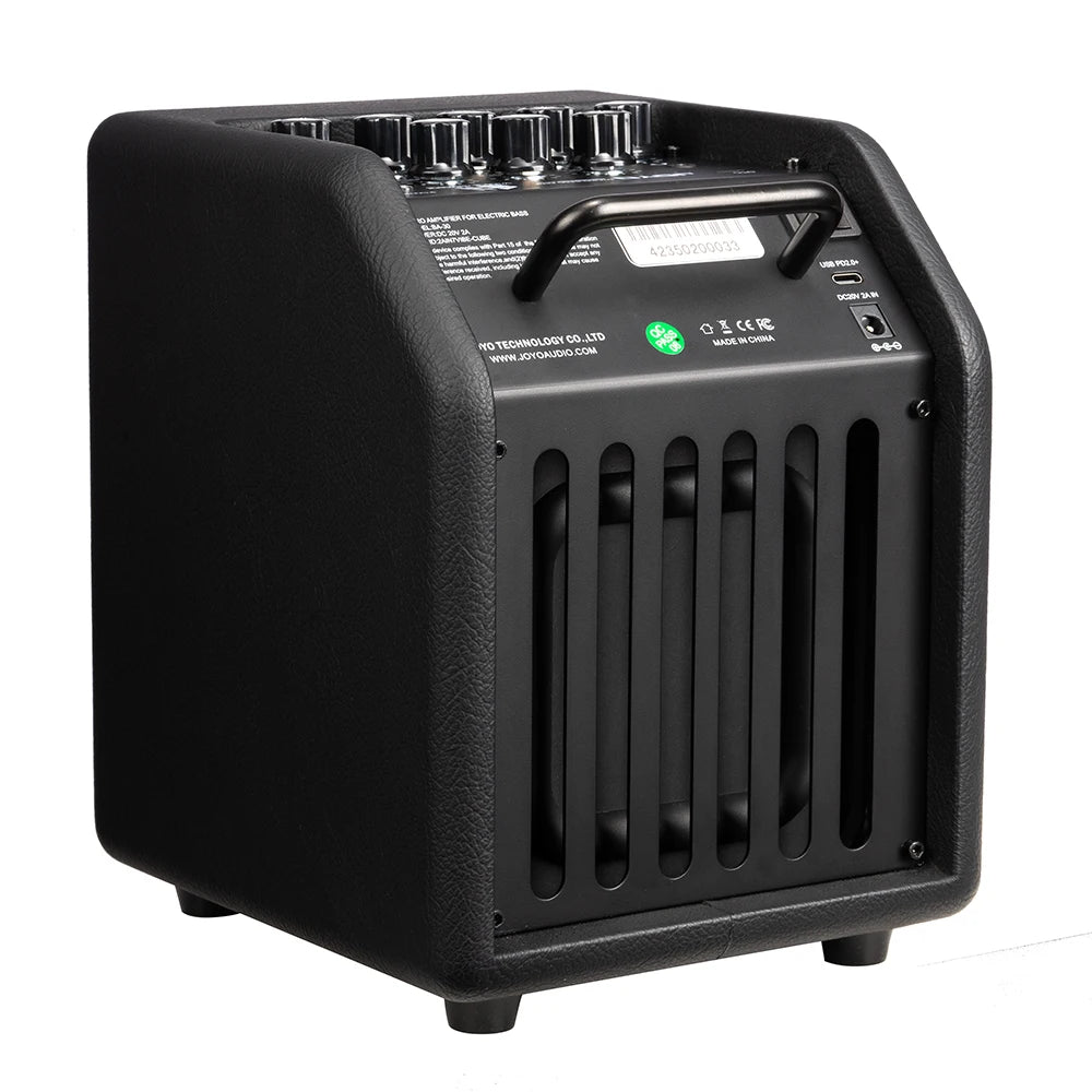 JOYO BA-30 VIBE CUBE Micro Bass Amp 30W Dynamic Power 200Hz-2000Hz Mid Freq Control OTG Bass Amp for Live Stream & Outdoors