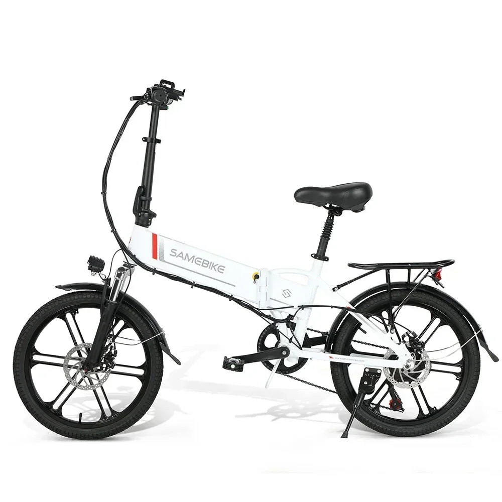 Samebike 20", 350W Brushless Motor,  Aluminum Alloy Folding Frame E Bike- 48V10.4AH Battery