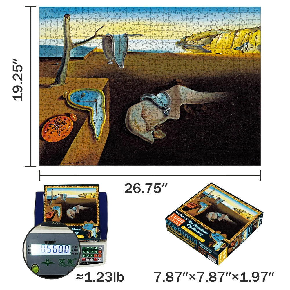 Salvador Dali The Persistence of Memory Jigsaw Puzzle - 1000 Pieces