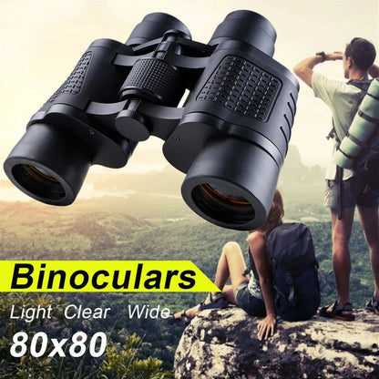 Professional HD Telescope Low light night vision Binoculars 80X80 Long Range 15000m  for Camping/Hiking