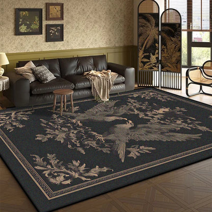 Bohemian Retro Style Living Room Carpet Animal Luxury American Fluffy Tea Table Rug Bedroom Bed End Anti-slip Large Area Mat