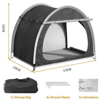 Portable Outdoor Bike Storage Shed Tent for 1-4 Bikes