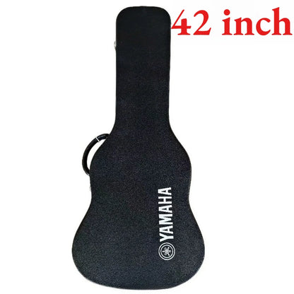 42 Inch Leather Guitar Case Fleece-lined‌ Waterproof Shockproof Portable Stable Durable Guitar Box Musical Instrument Accessory