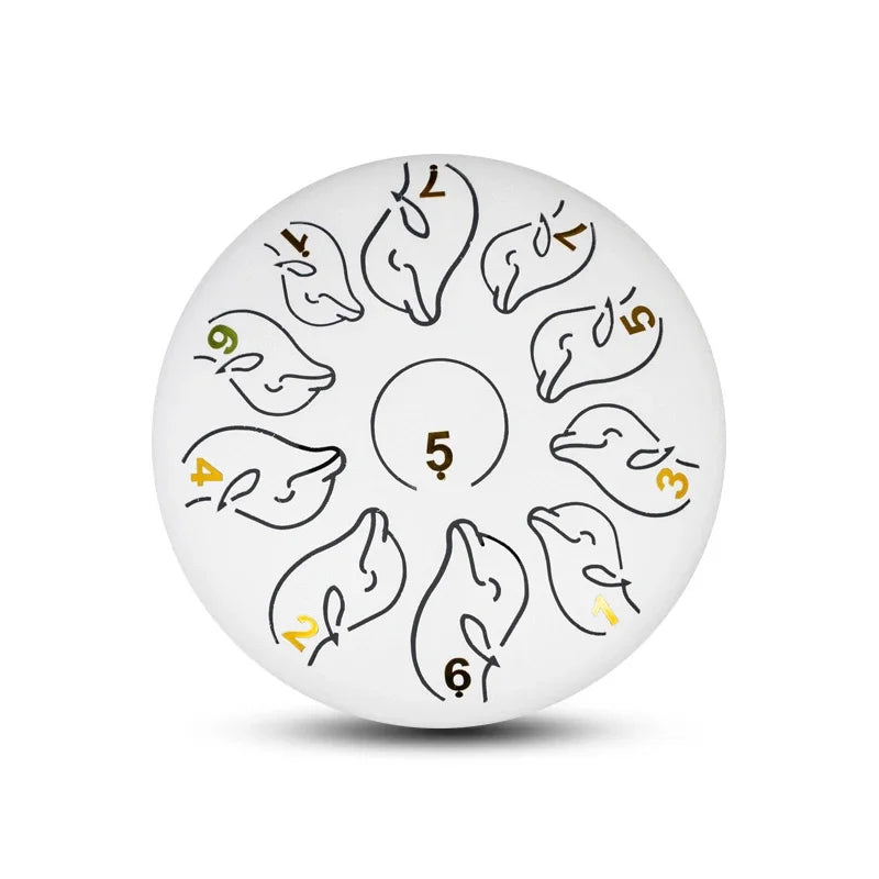 Steel Tongue Drum 6 Inch 11 Tone Handpan Ethereal Drum Portable Mini Music Drums Children Musical Instruments Yoga Meditation