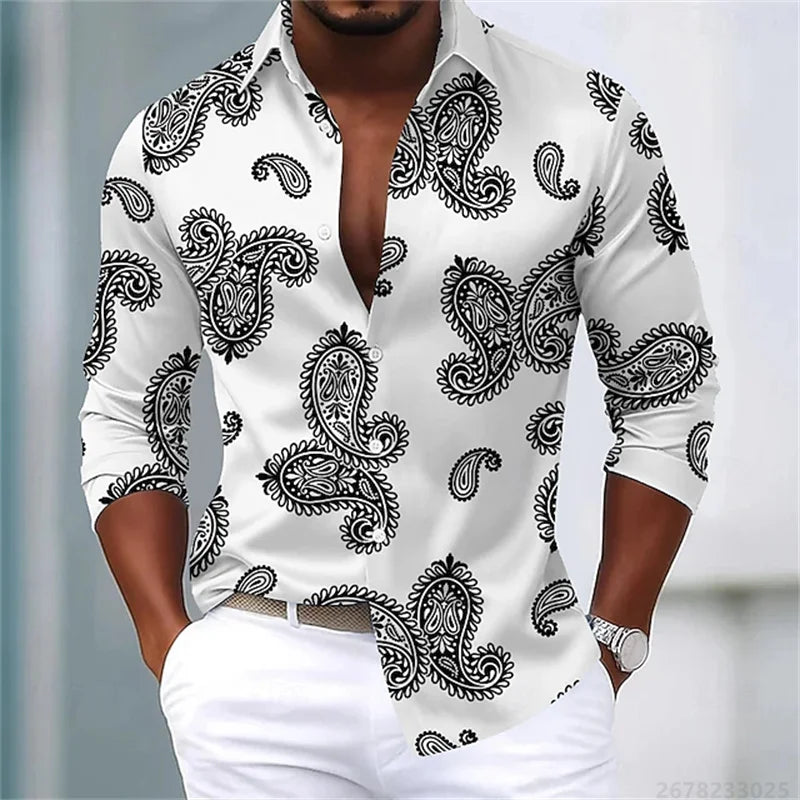 Men's Shirts Luxury Slim Fit Comfortable Fabric Tops XS-6XL