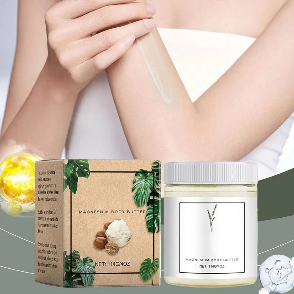 Natural Magnesium Body Butter - Deeply Moisturizes Skin