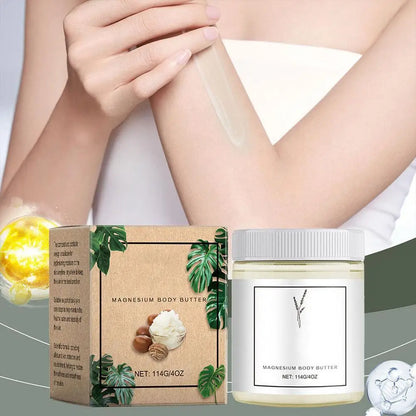 Natural Magnesium Body Butter - Deeply Moisturizes Skin