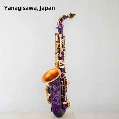 Japanese Yanagisawa Alto Saxophone W992 Model Mouthpiece Instrument Engraved Pattern