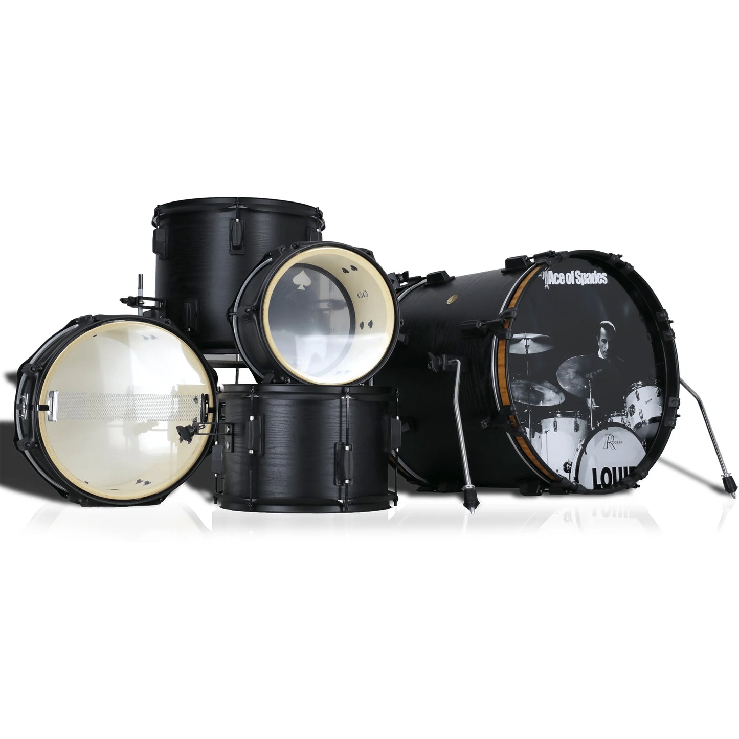Beatello Mute Drum Set With Quick Switch Norma & Mute Modes Five Color Silent Wood Drum Shell