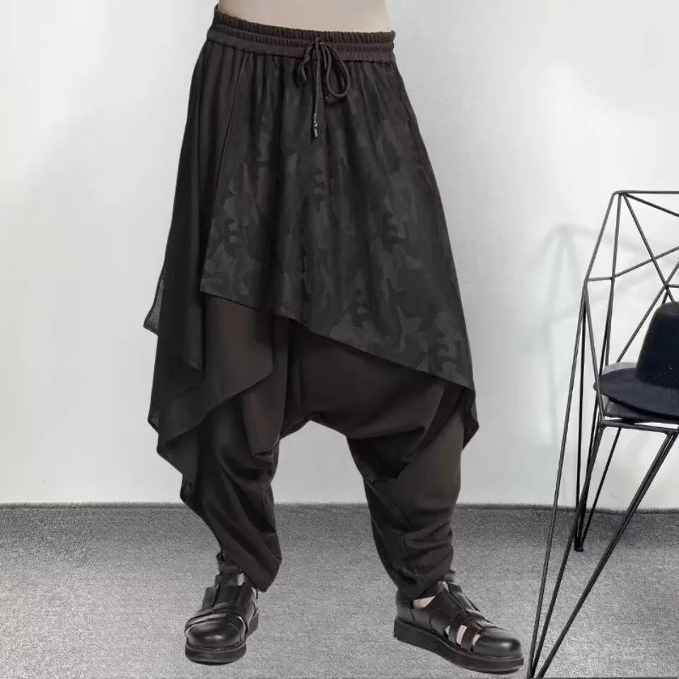 Vintage Unisex Harem Trousers Women