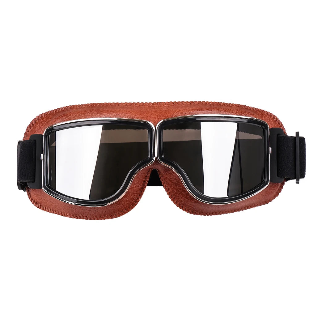 Retro Motorcycle Helmet Goggles