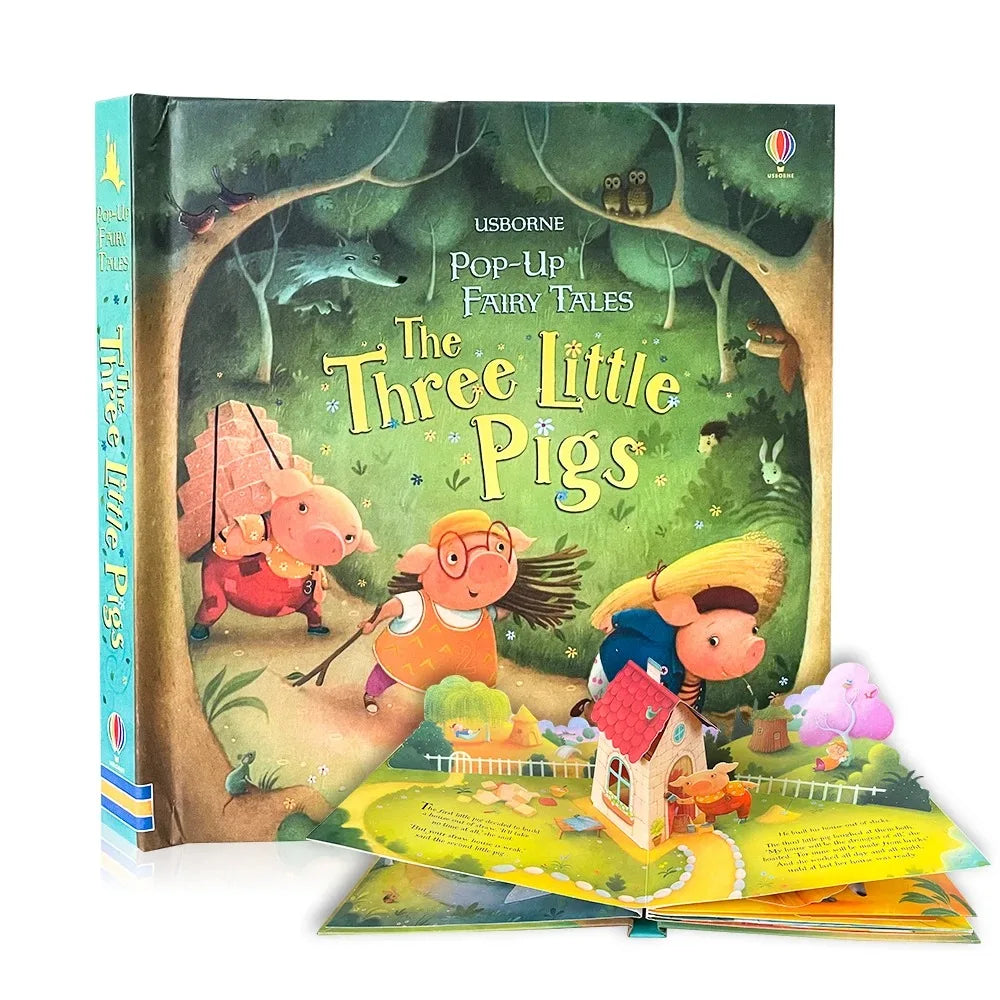 Kids 3D Pop Up Flap Picture Montessori Reading Book -  Enlighten Learning