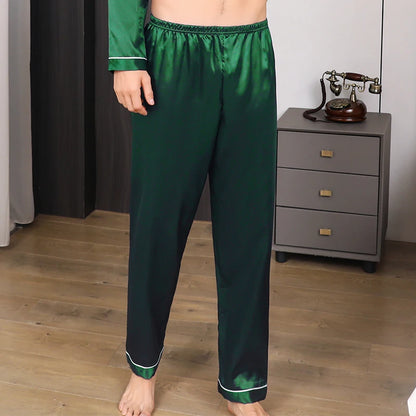 Men's Comfortable Loose Breathable Ice Silk Sleeping Pants
