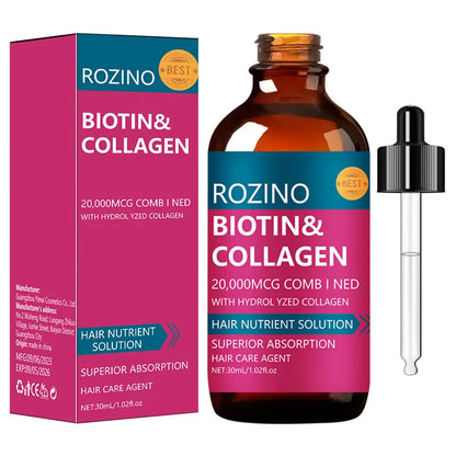 1/2/3PCS Biotin & Collagen Oil for Hair Growth Nourish Scalp Treatment & Hair Strengthening Deep Conditioner Hair Care for Adult