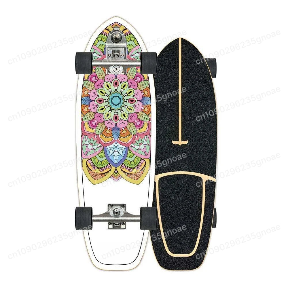 CX4 Land Surfboard Surfskate, No-Push Training Board for Adults & Beginners