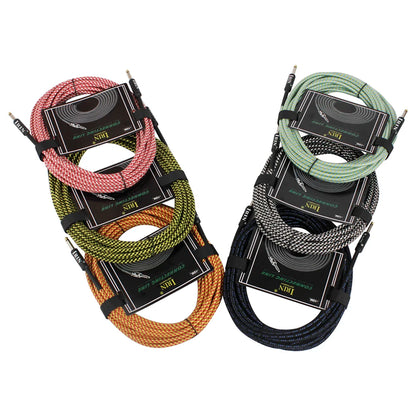 SHUFFLE Shielded Noise Reduction Braided  3/6/10M Guitar Cable Wire - Bass