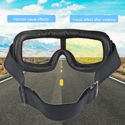 Retro Motorcycle Helmet Goggles