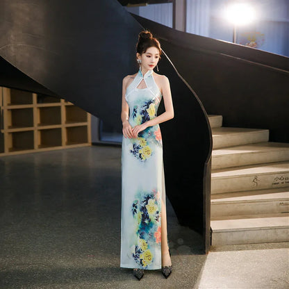 Women's  Chinese Vintage  National Cheongsam Dress