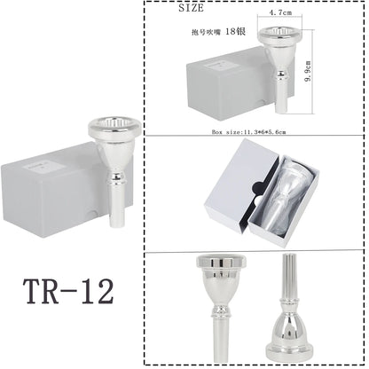 SLADE Brass Instrument Trumpet Mouthpiece Multiple Choice Options Available for Trumpet/Youth Trumpet/Horn/Cornet/Trombone