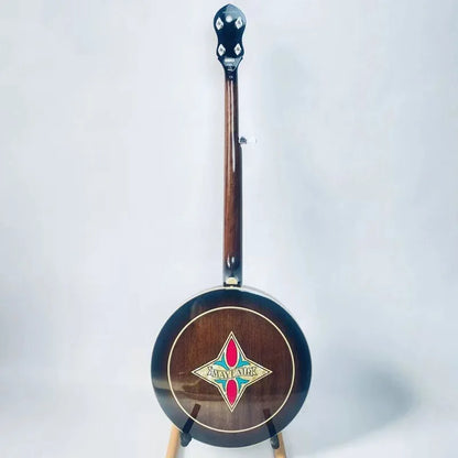 Genuine EPI Mayfair 5 String Banjo Guitar Mahogany Resonator 22 Frets Snowflake Inlay Remo Heads Mayfair Logo On