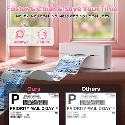 Wireless Small 4x6 Shipping Label Printer | Bluetooth