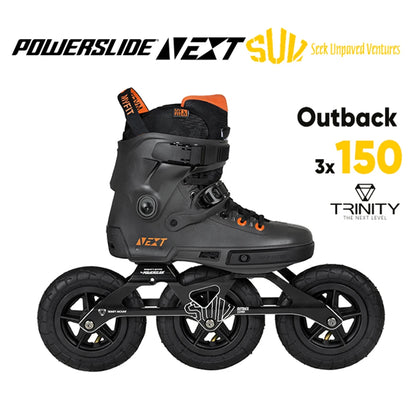 Powerslide NEXT Trinity Inline Skates – Professional Freeride Roller Blades for Street, Racing & Urban Skating with 3/4 Wheel Setup