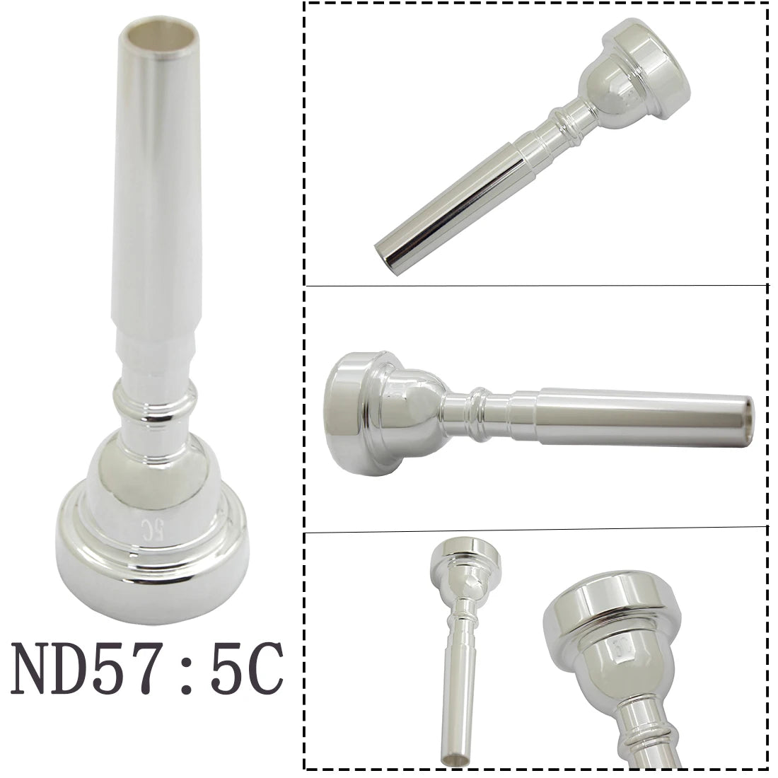 SLADE Brass Instrument Trumpet Mouthpiece Multiple Choice Options Available for Trumpet/Youth Trumpet/Horn/Cornet/Trombone