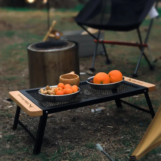 Outdoor Folding Table With Mesh