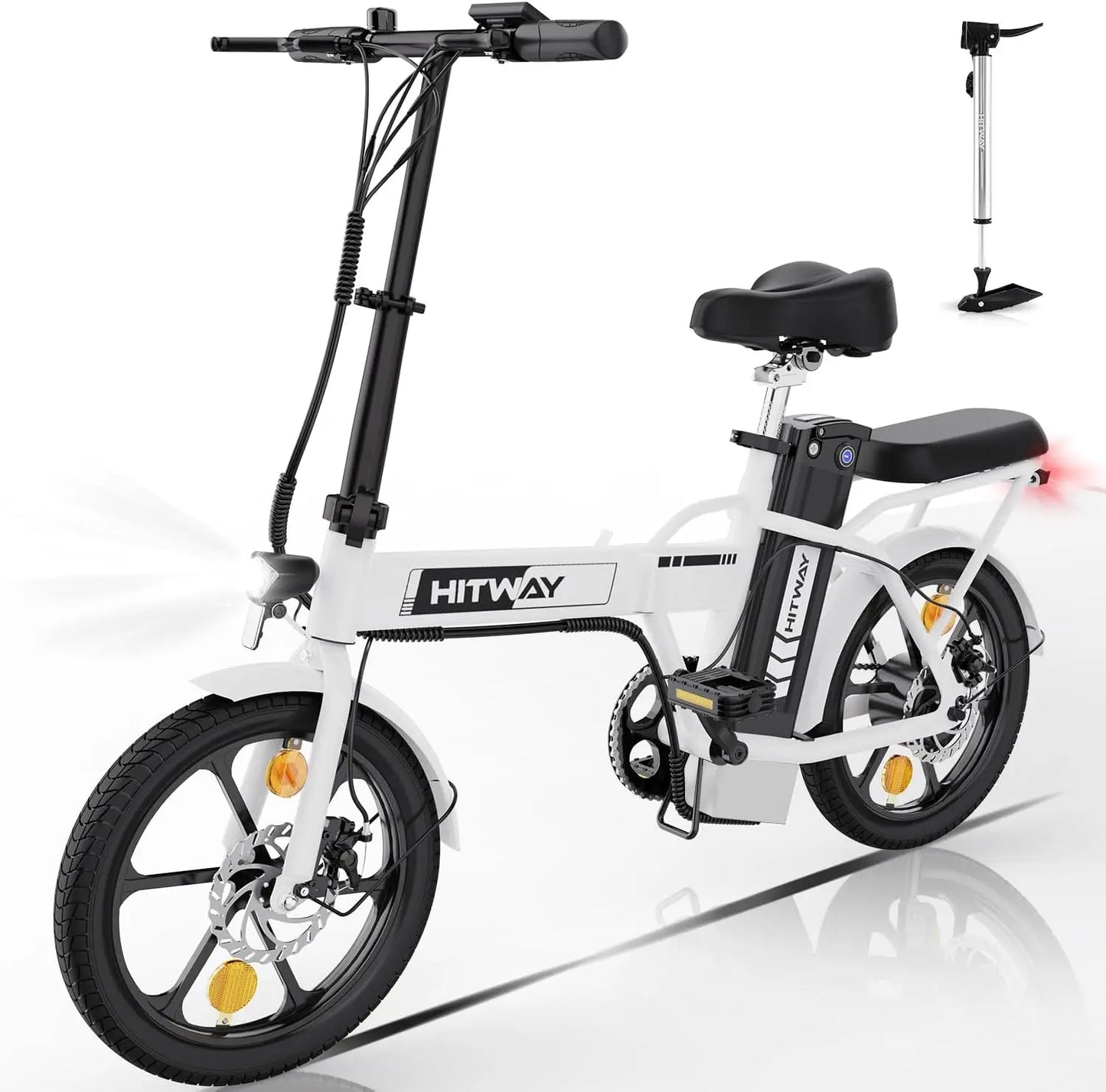 Electric Foldable City E-Bike | 36V/10.4Ah Lithium battery /electric mileage can reach 35-70k