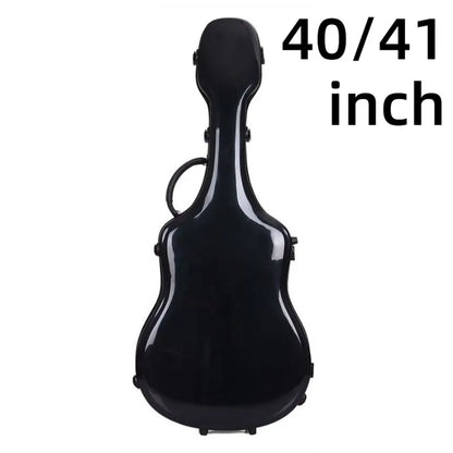 40/41 Inch Fiberglass Guitar Case Shoulders Portable Glossy Waterproof Drop-proof Guitar Box Musical Instrument Accessories